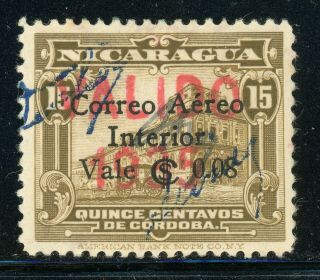 Nicaragua Specialized: Maxwell A103 8c/15c With " Valido 1935 " Ovpt $$$$