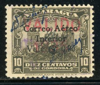 Nicaragua Specialized: Maxwell A102 6c/10c With " Valido 1935 " Ovpt $$$$