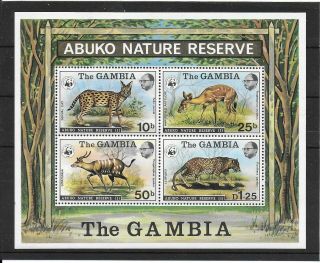 Gambia 1976 Abuko Nature Reserve/ Wwf S/s; Scott 344a; Mnh