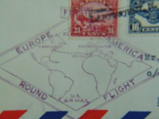 FIRST GRAF ZEPPELIN EUROPE PAN - AMERICA ROUND FLIGHT COVER 3