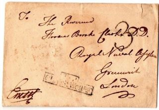 England: 1819 Envelope To Greenwich From Ernest,  Duke Of Cumberland