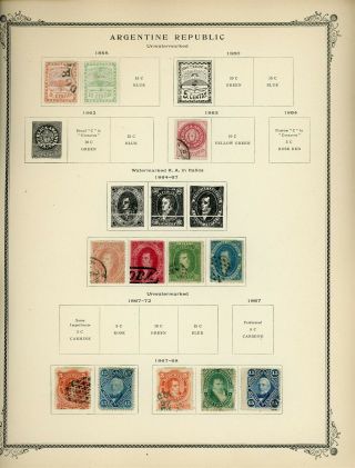Argentina Scott Specialty Album Page Lot 1 - Regular Post - See Scan - $$$