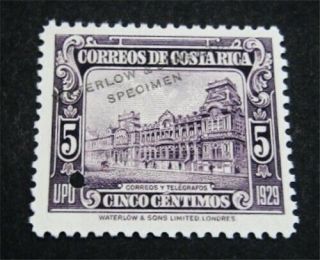 Nystamps Costa Rica Waterlow Color Proof Stamp H Ng Only 100 Exist.