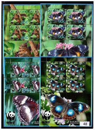 == Aitutaki - Mnh - Wwf - Butterflies