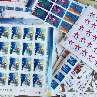 US Postage Stamp Lot Over $6,  000 Face Value 1970 - modern 12