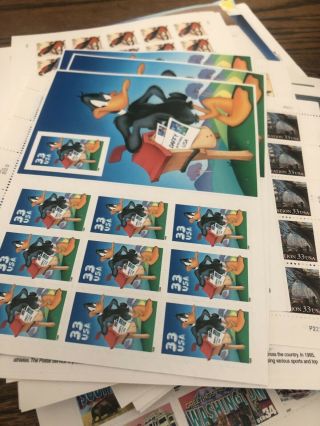 US Postage Stamp Lot Over $6,  000 Face Value 1970 - modern 6