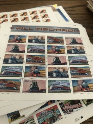 US Postage Stamp Lot Over $6,  000 Face Value 1970 - modern 7