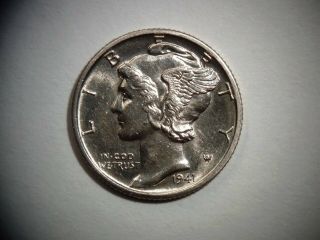 1941 - D Mercury Dime Gem Uncirculated Silver Coin (507)
