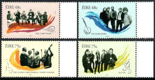 Ireland 1691 - 1694,  Mnh.  Music Groups:the Chieftains,  The Dubliners,  Altan,  2006