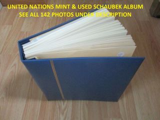 Oascny23 - 50 Schaubek York United Nations Album Mint/used See All 142 Photos