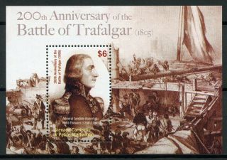 Grenadines Grenada 2005 Mnh Battle Of Trafalgar 1v S/s Military Ships Stamps