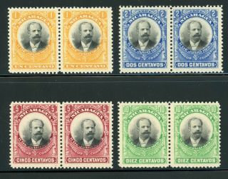 Nicaragua Mnh Specialized: Maxwell 227n - 230n Unissued Official Colors (500) $$$