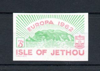 Jethou: Europa 1962 3d Mounted Imperforate Colour Trial