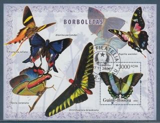 Butterfly Guinea Bissau S/s Stamp 2006 Butt157
