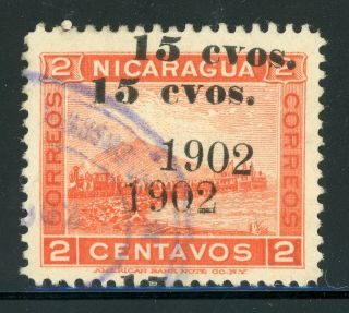 Nicaragua Specialized: Maxwell 217a 15c/2c Momotombo Double Schg $$$