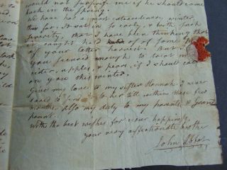 c.  1798 ANTIQUE STAMPLESS FOLDED LETTER ABOUT YALE UNIVERSITY PRESIDENT ' S HOUSE 10