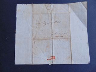 c.  1798 ANTIQUE STAMPLESS FOLDED LETTER ABOUT YALE UNIVERSITY PRESIDENT ' S HOUSE 2