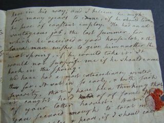 c.  1798 ANTIQUE STAMPLESS FOLDED LETTER ABOUT YALE UNIVERSITY PRESIDENT ' S HOUSE 9
