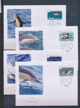 Xb72350 Dominica 2012 Dolphin Animals Sealife Wwf Fdc 