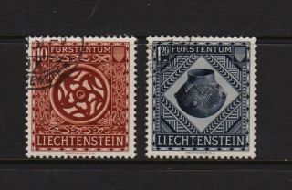 Liechtenstein - 274,  276 Vf,  Cat.  $ 44.  00