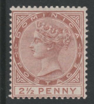 Dominica 5805 - 1883 Qv 2.  5d Crown Ca