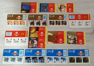 Huge Job Lot Christmas First & Second Class Stamps Books Seasons Greetings