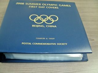 Beijing China,  2008 Summer Olympic Games First Day Covers In A Specialty Album
