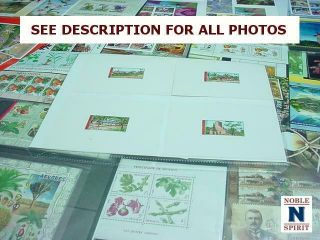 Noblespirit {ste} Ww Mnh " Plants & Nature " Souvenir Sheets W/ Proofs