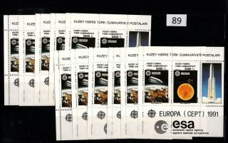 ,  11x Northern Cyprus 1991 - Mnh - Europa Cept - Space -