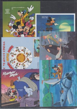 S297.  Palau - Mnh - 6 Different Pcs - Art - Painting - Disney