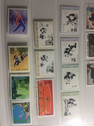 China Stamps 1971 - 1972 Full Sets MNH 2