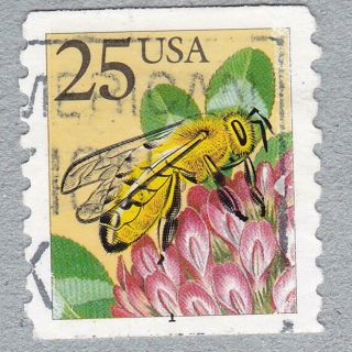 Pnc1 25c Honey Bee 1 Us 2281 Small Block Tag