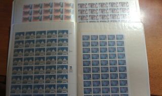 Nh U S Discount Postage Sheet Lot With Face Value Of $738.  40 72
