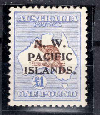 North West Pacific Islands 1916 £1 2nd Wmk Vlh