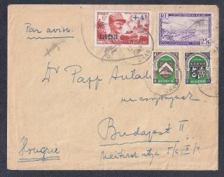 1948 Algeria Air Mail Cover - Sidi - Bel - Abbes To Budapest,  Hungary