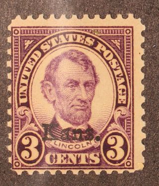 Saturday Night Special Scott 661 3 Cents Lincoln Kans Og Mh Scv $17.  50
