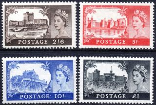 1955 Sg 536/9 Waterlow High Value Printing Unmounted Set Of 4
