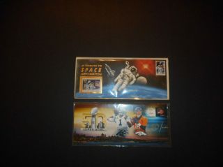 Bowl 50 Cover & 1994 Endeavor Space Shuttle Cover With Mnh 2842