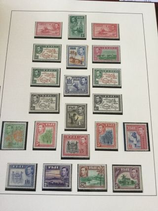 Fiji 1938 Kgvi Set Of 22 Stamps (8d Present,  Not Shown) Mnh