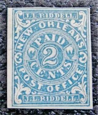 Nystamps Us Csa Confederate Stamp 62x1 Og H $225