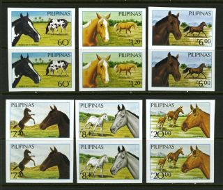 Philippines 1898 - 1903 Horses With Sheet Imperf - Rare - Never Hinged