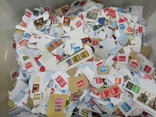 Unsorted 5 Kg Charity Stamps Mainly Uk Franked - Nai Sc21