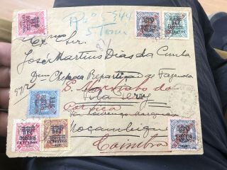 1920’s Rare Portugal Colonial Mozambique Postal Cover From São Tomé Registered?