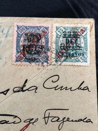 1920’s Rare Portugal Colonial Mozambique Postal Cover From São Tomé Registered? 5
