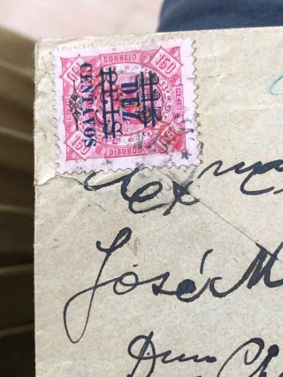 1920’s Rare Portugal Colonial Mozambique Postal Cover From São Tomé Registered? 6