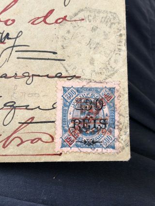 1920’s Rare Portugal Colonial Mozambique Postal Cover From São Tomé Registered? 7