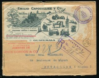 (se148) Guatamala R - Cover Pulperos. .  1932 To Belgium