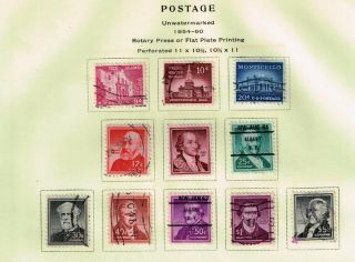 Us Stamp 1053 – 1956 Liberty Series - $5 Alexander Hamilton Stamp,