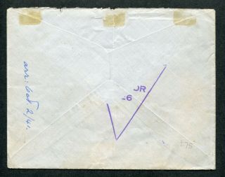 12/09/1941 Hong Kong GB KGVI Airmail Censor cover (Rate $5.  01) to Engtand UK 2