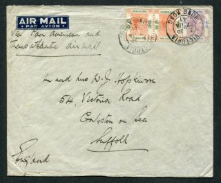 07/01/1941 Hong Kong Gb Kgvi Airmail Cover (rate $5) To England Uk